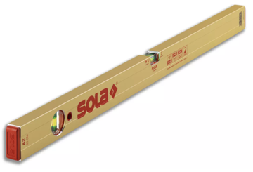 Уровень алюминиевый AZ 80 L=80 см 2 глазка Sola 01161101