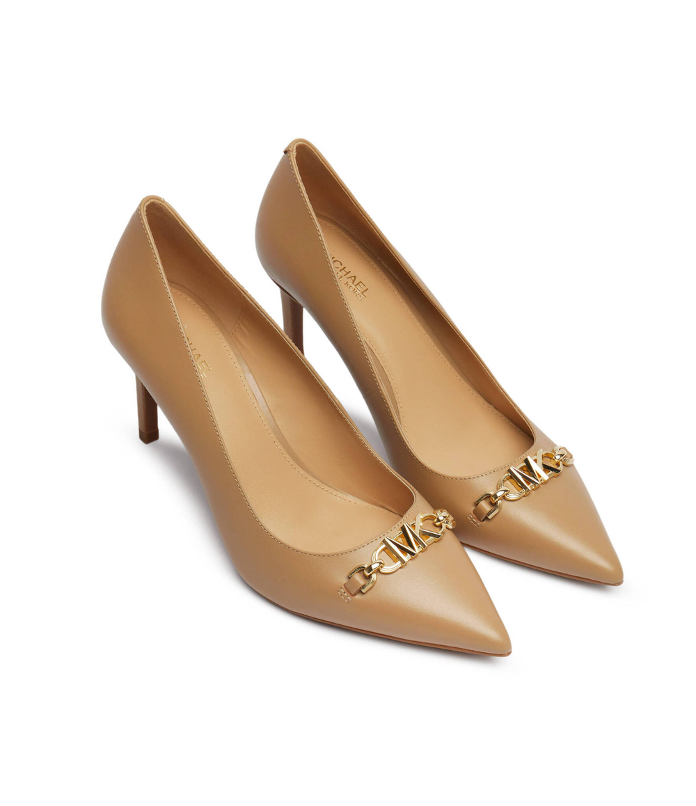 Кожаные туфли на шпильках Michael Kors - светло-коричневый(40T4TFMP1L)