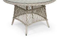 "Эспрессо" плетеный круглый стол, диаметр 118 см, цвет бежевый