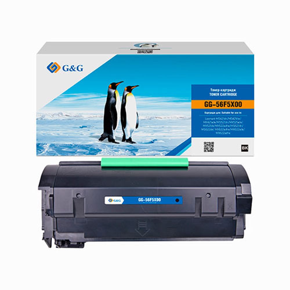 Тонер-картридж G&amp;G для Lexmark MS421/MS521/MX421/MX522/MS621/MS622/MX622 56F5X00