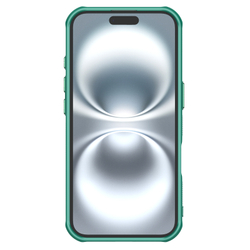 Чехол тонированный зеленый с MagSafe на iPhone 16, серия Iceblade Prop Magnetic (версия с открытой камерой) от Nillkin