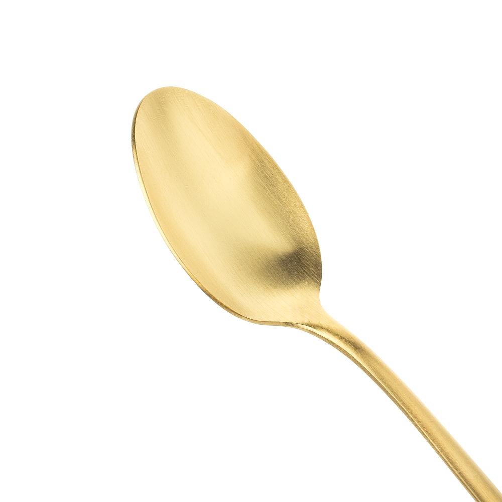 Набор столовых приборов на 6 персон 24 предмета Cutipol Icon Matte Gold Brushed в подарочной упаковке