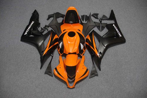 Комплект пластика для мотоцикла Honda CBR 600 RR 07-08 Оранжево-Черный