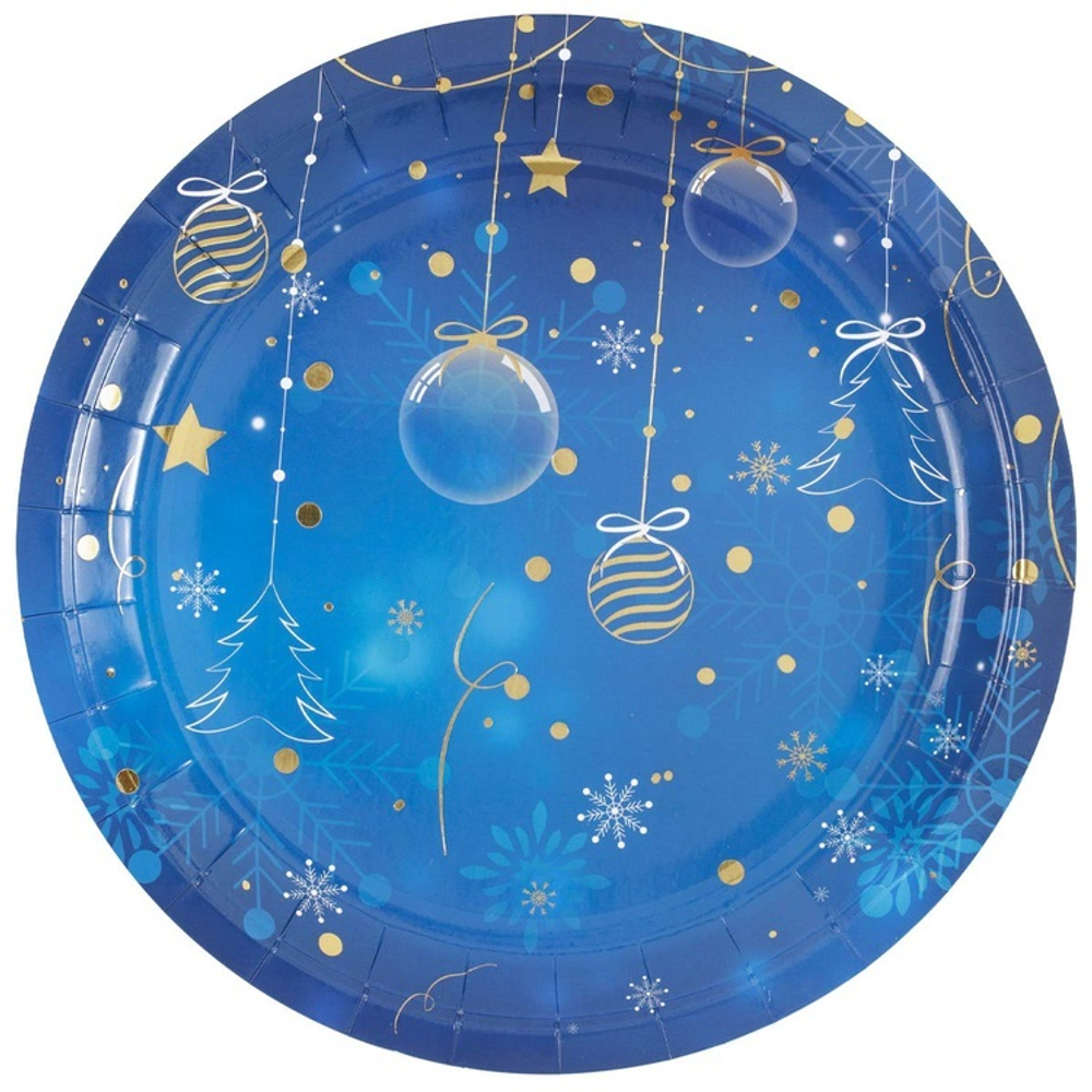 Тарелки "Сапфировая зима" 23 см