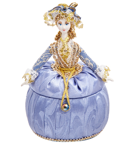 Народные промыслы RK-732/10 Кукла-шкатулка «Дама в вечернем платье»