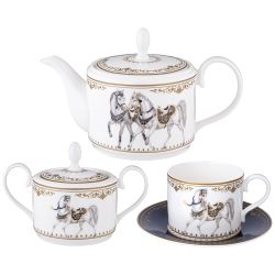 ЧАЙНЫЙ СЕРВИЗ LEFARD "HORSE CLUB" НА 6 ПЕР. 14 ПР. 1000/350/300 МЛ (КОР=4НАБ.)