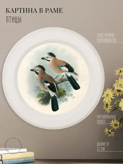 Картина на стену интерьерная на холсте 27 см