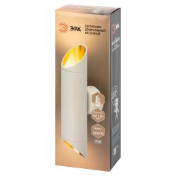 Светильник настенный ЭРА WL52 WH/GD 2*GU10 2*12Вт IP20 белый, золото | Настенная подсветка