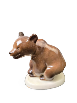 Статуэтка (миниатюра) "Медвежонок присевший" ЛФЗ