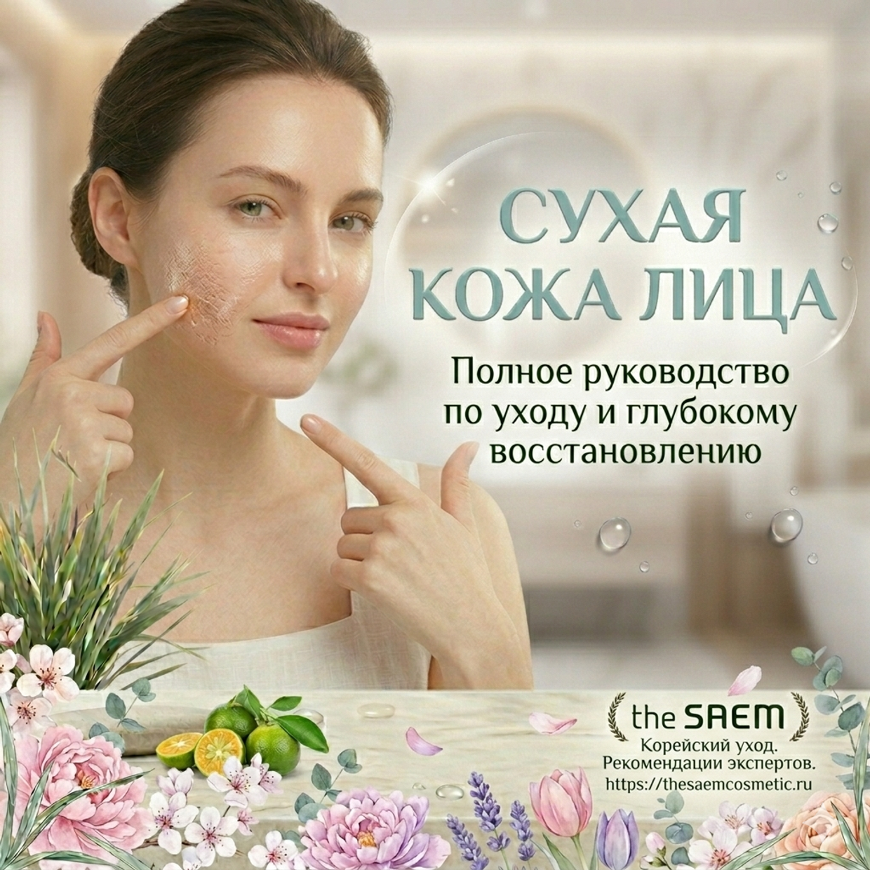 Сухая кожа лица: полное руководство по уходу и восстановлению