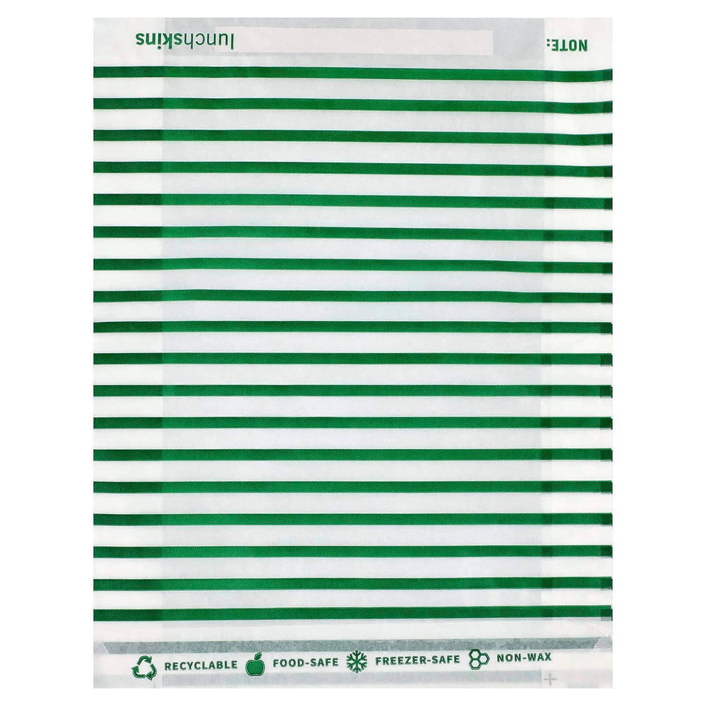 Lunchskins, бумажные пакеты для сэндвичей, размер XL, с полоской для закрывания, 50 шт.