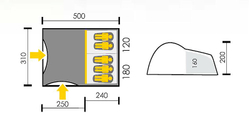 Палатка Talberg Campi 5 Green [TLT-060]
