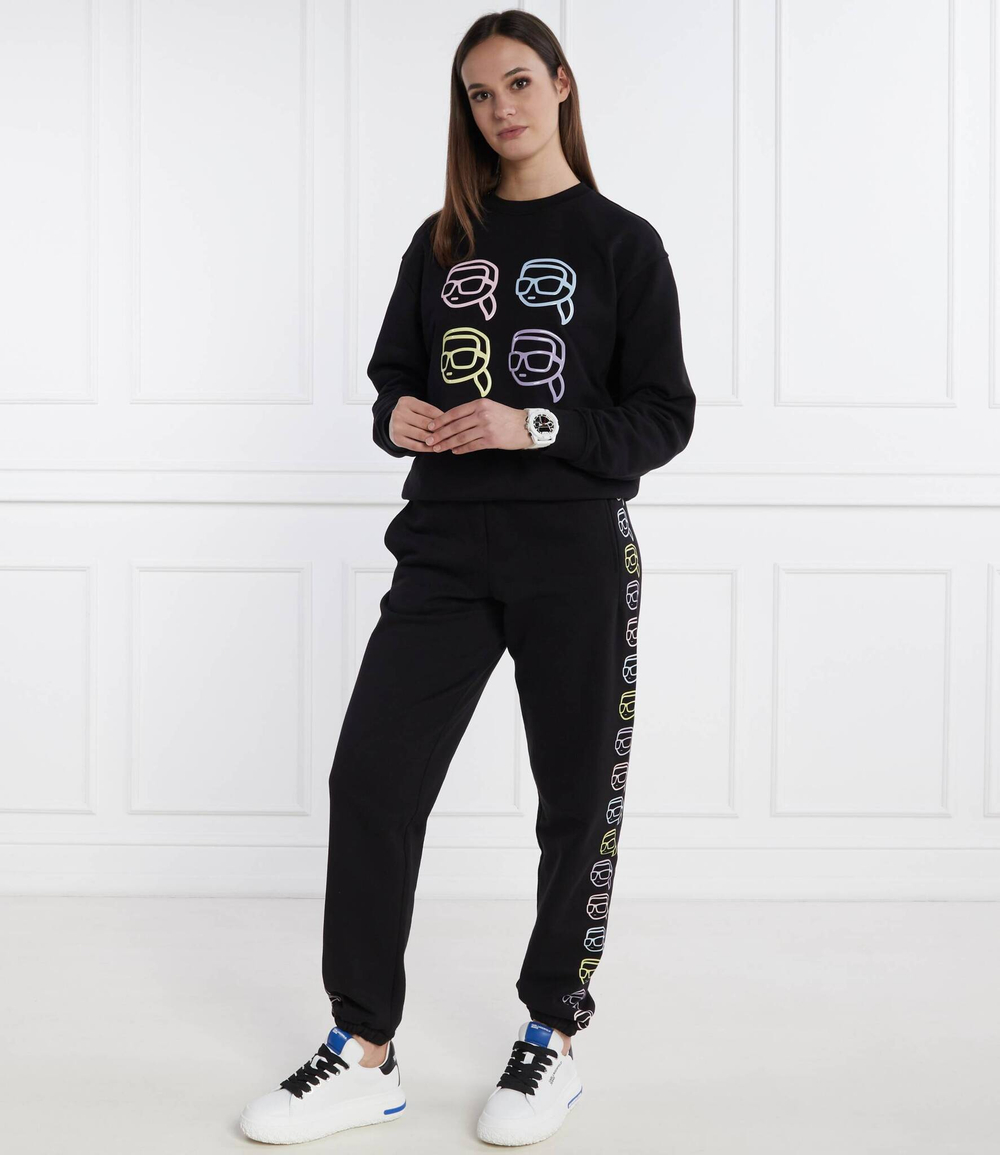 Спортивные штаны ikonik 2.0 outline Karl Lagerfeld - черный(241W1052)