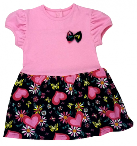 Платье 7044/28 (сердца, розовое)