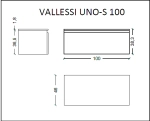 Нижняя тумба Armadi Art VALLESSI UNO-S 100 темный дуб
