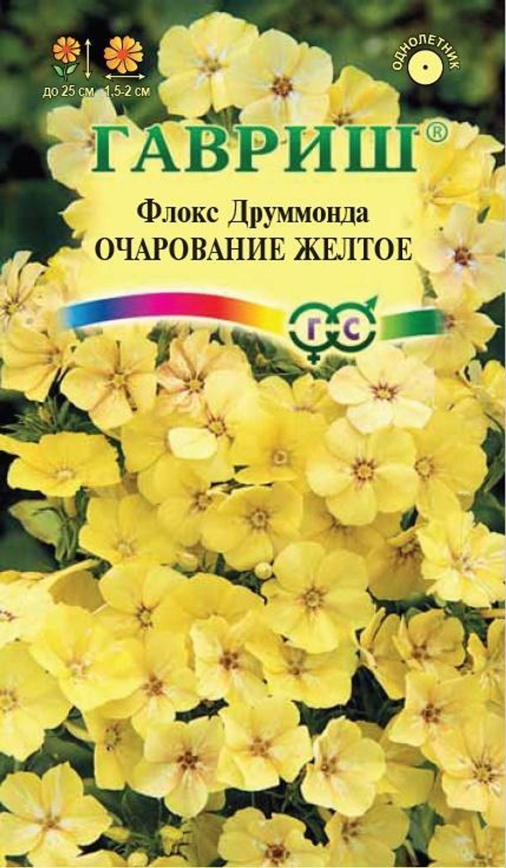 Флокс Очарование желтое 0,05г друммонди Ц Гавриш