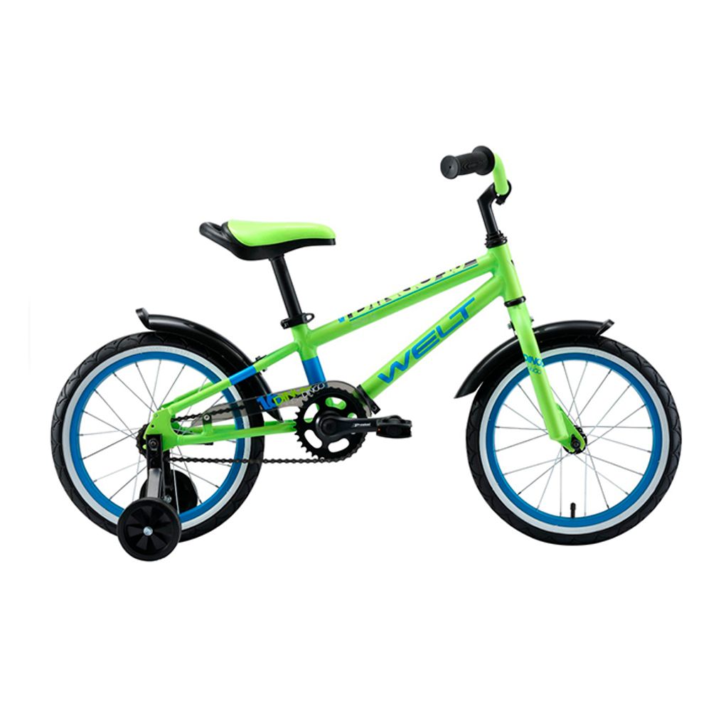Велосипед Welt Dingo 16 2021 Acid green/blue (US:one size)