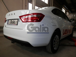 Фаркоп оцинкованный Galia L025A для Lada Vesta седан/универсал, в т.ч. SW Cross 2015-(паспорт и сертификат в комплекте)(без электрики)