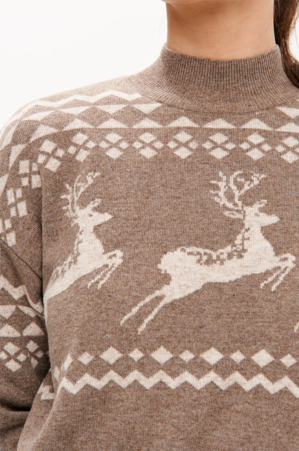 23419 Свитер женский (кофейный)