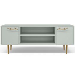 Тумба под ТВ Арт Колор matte 155см Стайл Голд Серый дым матовый