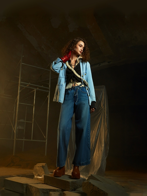 Женские свободные прямые джинсы Levi's XL Straight A8701-0005