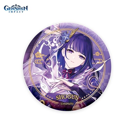 Значок Inazuma Character Can Badge Raiden Shogun 6974696611830