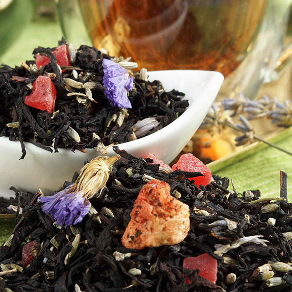 Черный чай Клубника - Лаванда РЧК 500г