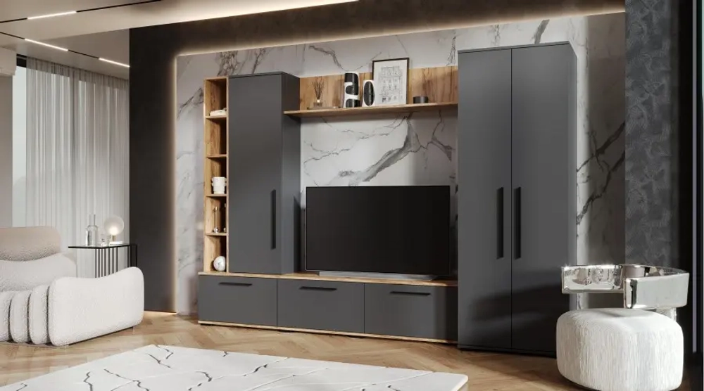 Гостиная Леванте Дуб вотан/графит