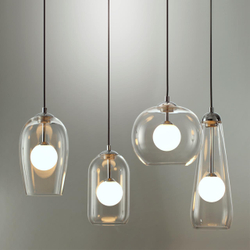 4953/1 PENDANT ODL22 000 хром/ белый/прозрачный/стекло Подвес G9 1*40W LOSTAR
