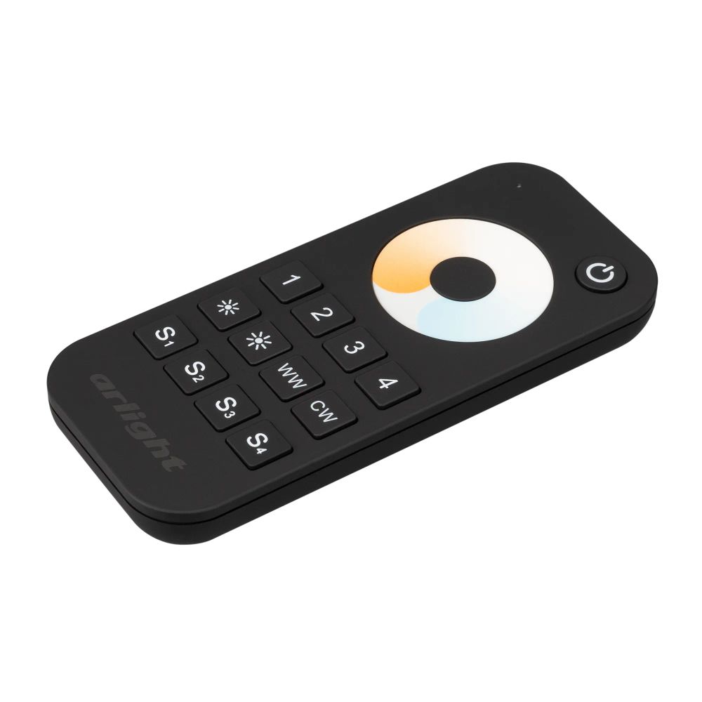 Пульт SMART-R34-MIX Black (4 зоны, 2.4G) (Arlight, IP20 Пластик, 5 лет) 031936
