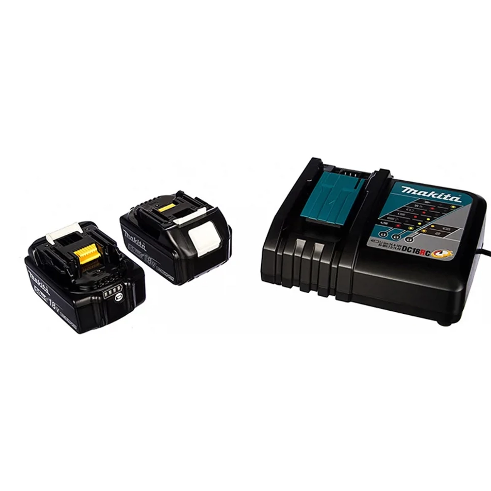 Makita PowerPack LXT аккумулятор BL1850B x 2шт + ЗУ DC18RC + кейс набор 198311-6