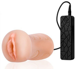 Мастурбатор-вагина REALSTUFF VIBRATING MASTURBATOR PUSSY с виброяйцом на пульте