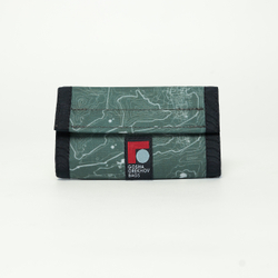 Кошелек Wallet GO x JANESONN TOPOGRAPHY зеленый/белый