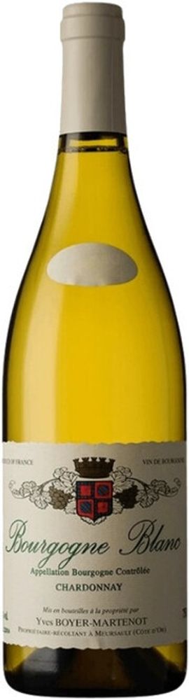 Вино Yves Boyer-Martenot Bourgogne Blanc AOC Chardonnay, 0,75 л.