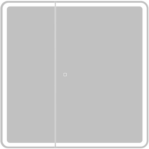 Зеркальный шкаф BelBagno Marino 80 SPC-MAR-800/800-2A-LED-TCH с подсветкой Белый