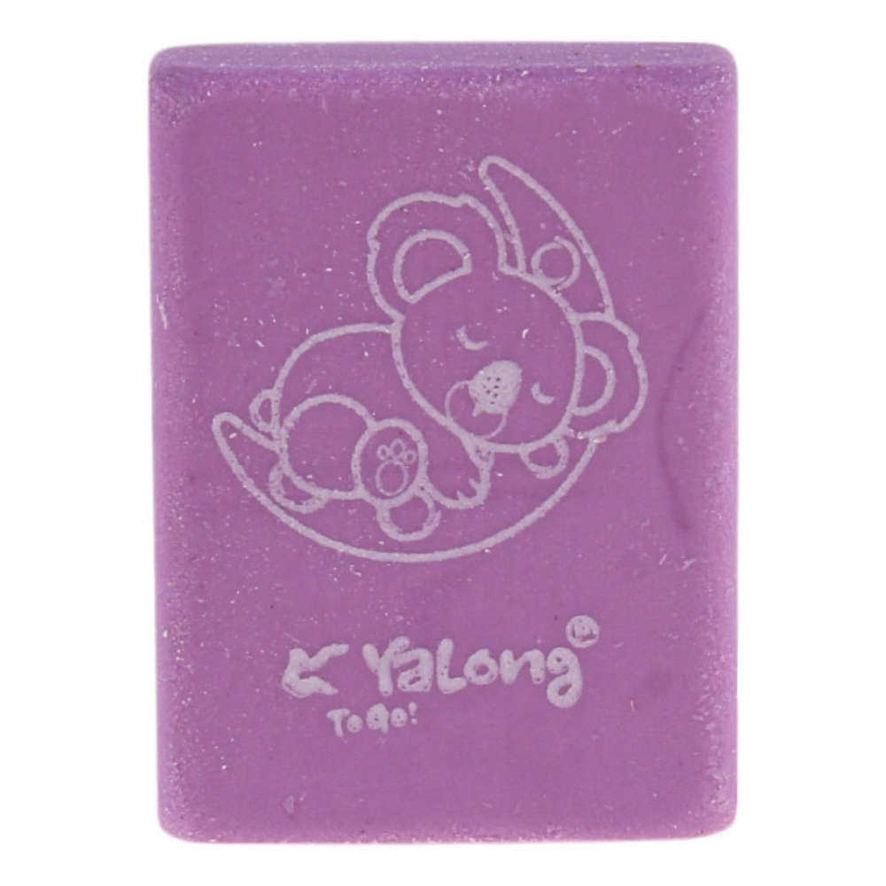 Ластик "Pastel mix" 3*2,2*0,7см, в пленке, 5 цветов микс