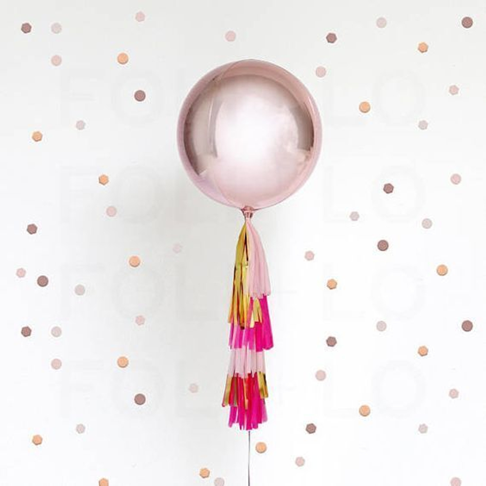 Rose Gold сфера с тассел