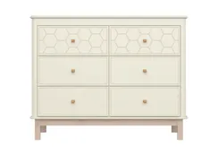 Комод Ellipse Classic 6 ящиков с фрезеровкой Молочный