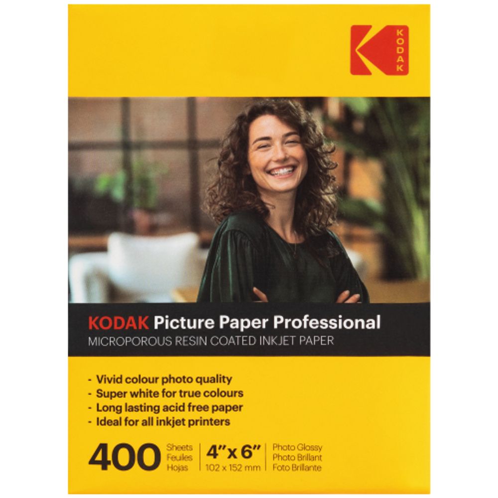 Фотобумага Kodak KB46400SL для струйной печати 4х6 Inkjet Paper Lustre 260 gsm 400 листов | Kodak
