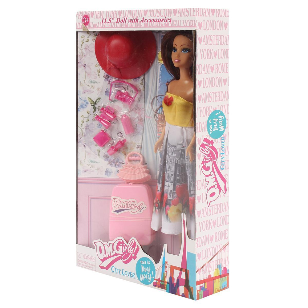 Кукла тип Модель из серии "Путешественница" с аксессуарами, в ассортименте 11501
