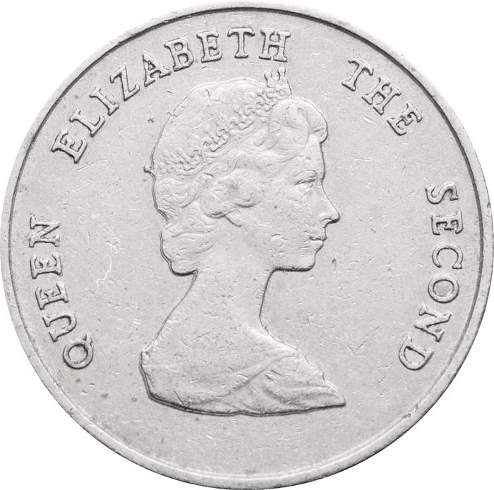 25 центов 1981-2000 Восточные Карибы VF-XF