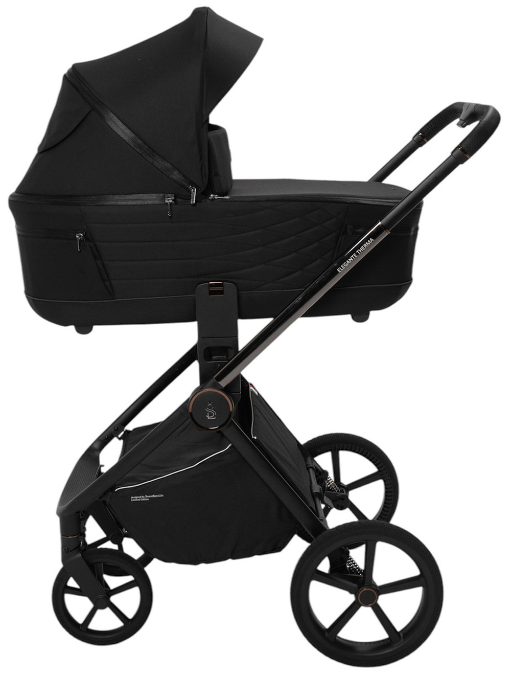 Коляска 3 в 1 Sweet Baby SBL Elegante Therma + автокресло Premier Black Black