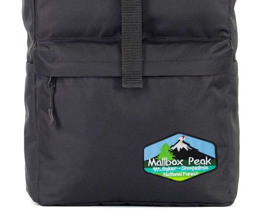 Нашивка термоаппликация на одежду и на рюкзак. Mailbox Peak, Путешествия, Горы