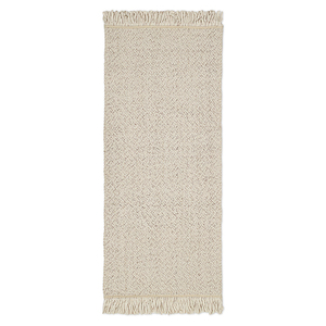 Ковер из переработанного пластика бежевого цвета из коллекции ethnic, 70х160 см