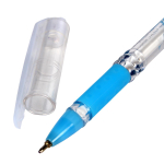 Ручка масляная PIANO PT-111a 0,5мм, синяя, с грипом, 4 цвета микс, C-40738 (Комплект 50шт.)