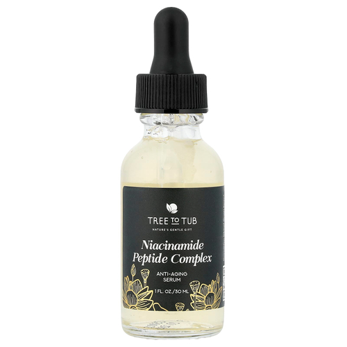 Tree To Tub, никотинамид и пептидный комплекс, антивозрастная сыворотка, 30 мл (1 жидк. унция)