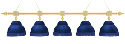 Лампа Антика 4пл. граб (Blanco plumon,бархат молочный,бахрома молочная,фурнитура золото)