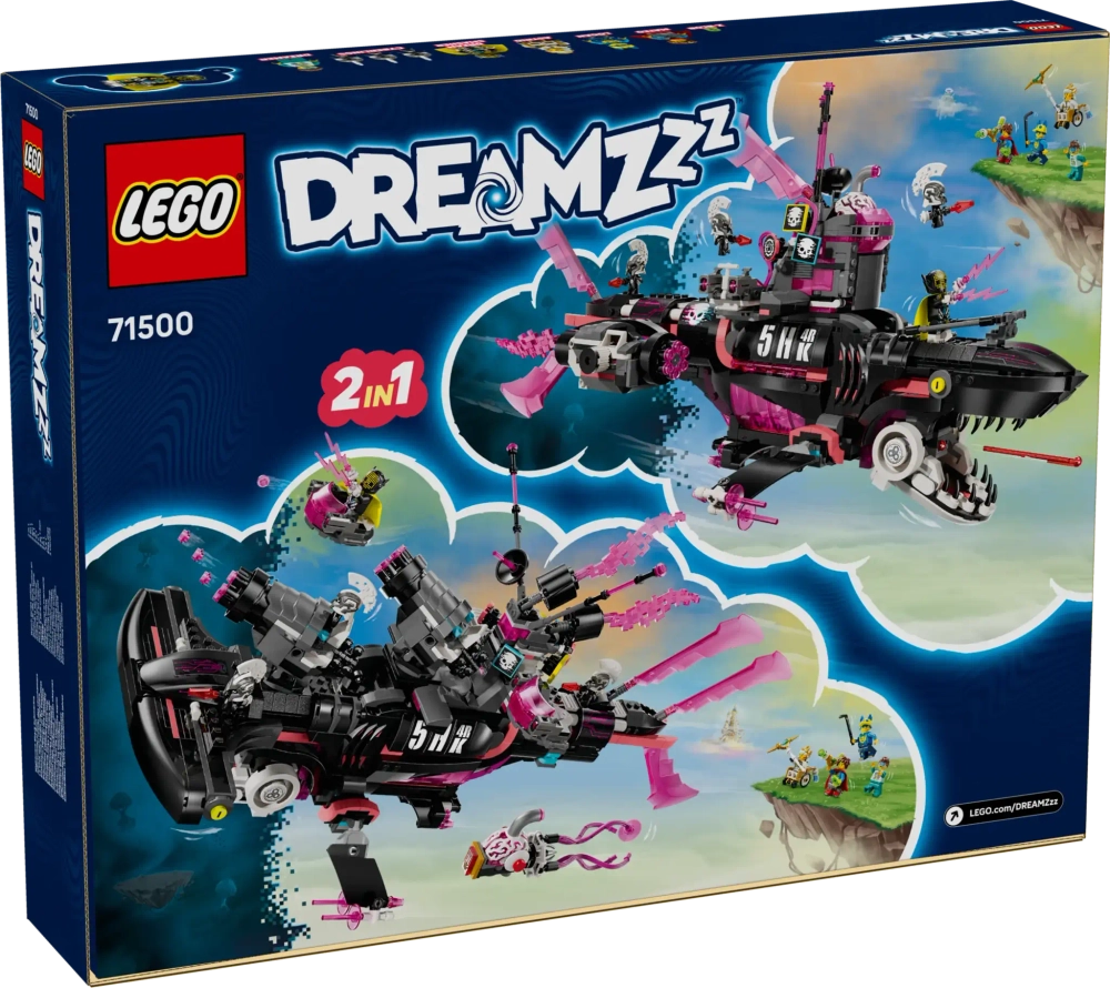 Конструктор LEGO DREAMZzz 71500 Кошмарная подводная лодка-акула