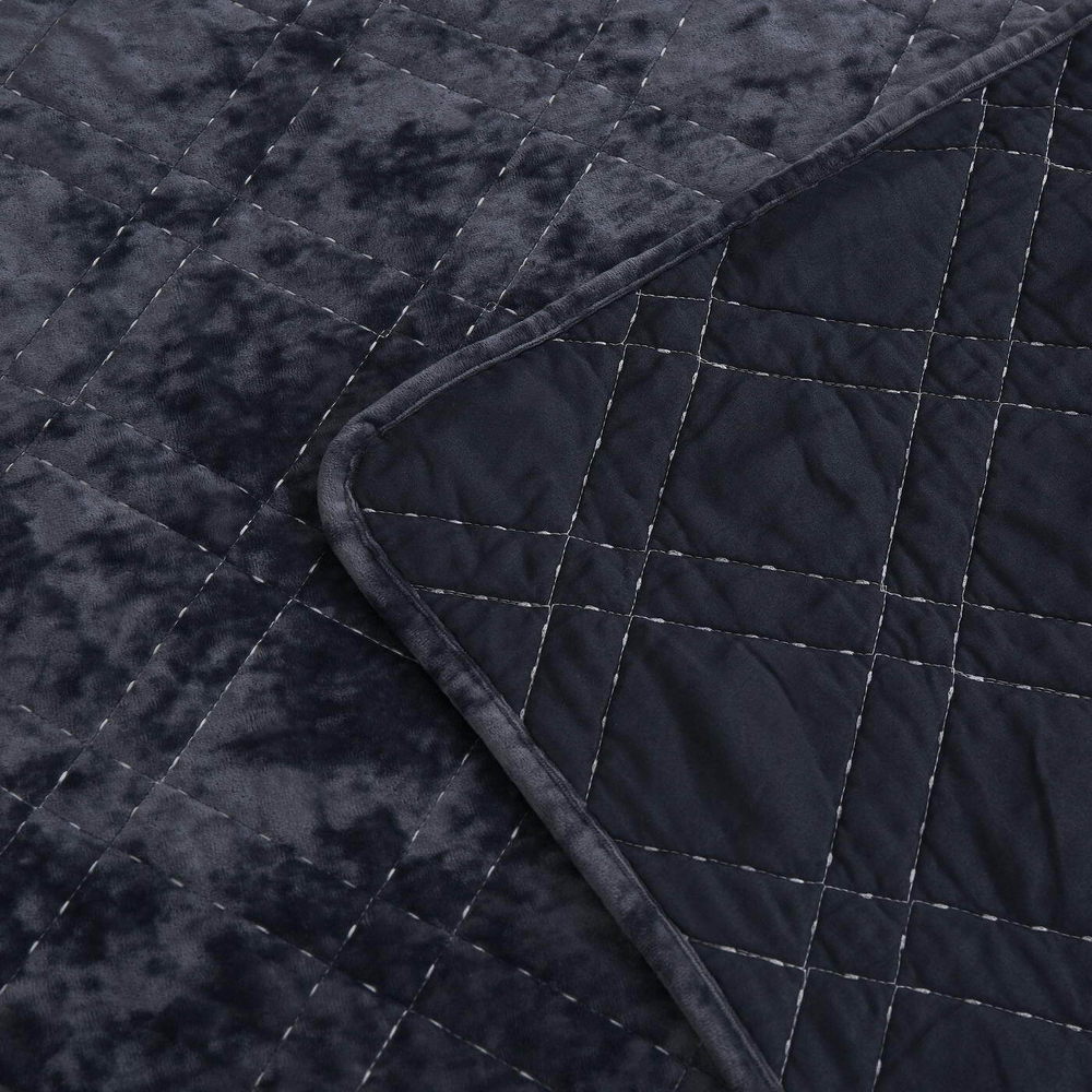 Покрывало 240х260 и 2 наволочки 50х70 Sofi De MarkO Селена Антрацит