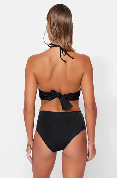 Qadın üçün çimərlik geyimi qara dəst TBESS23BT00073